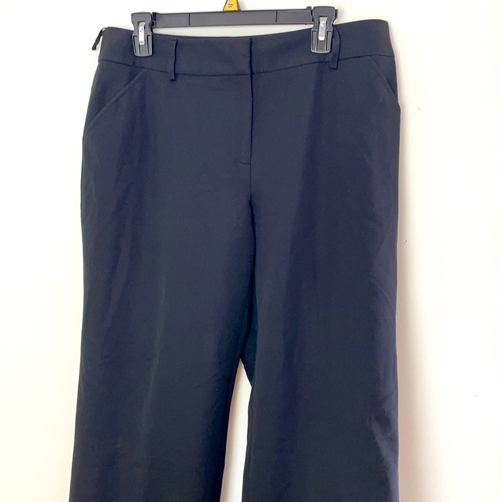 Alfani Black Straight High Waisted Dress Trousers